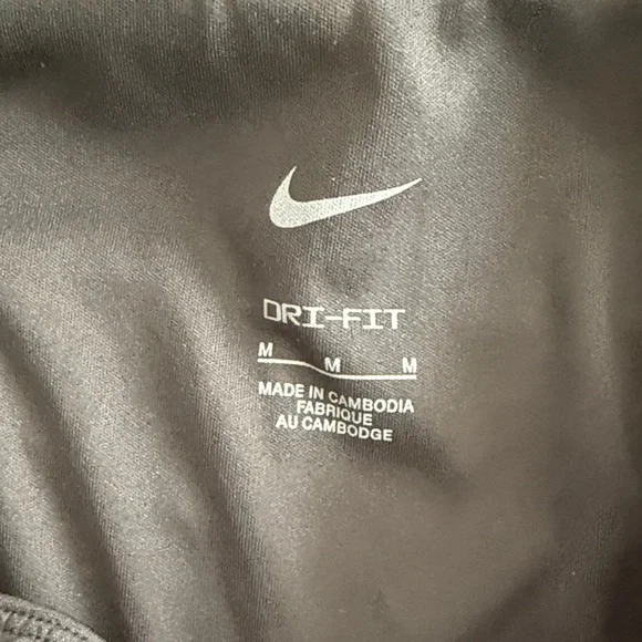 Nike Black Running Shorts with White Swoosh - Picture 2 of 2